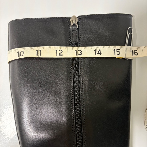 Franco Sarto Cecile Black Leather Boots, New. - Picture 6 of 6